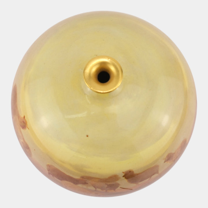 Doulton Burslem Luscian Ware Porcelain Hand Painted Scenic Field With Sheep Vase