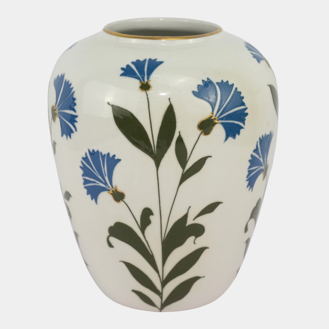 Frederick Rhead For Wood & Sons Pate-Sur-Pate Floral Decorated Porcelain Vase