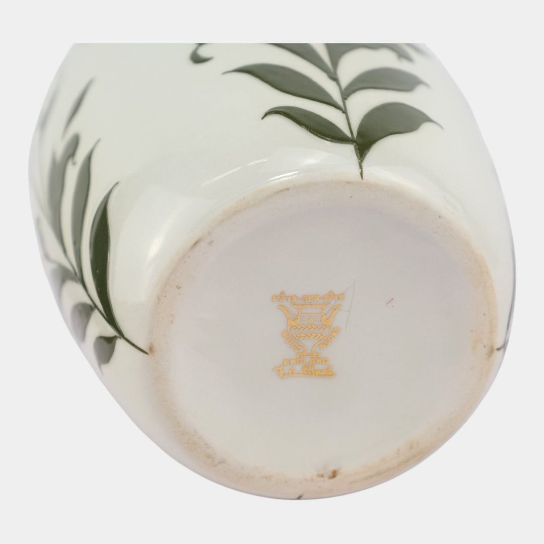 Frederick Rhead For Wood & Sons Pate-Sur-Pate Floral Decorated Porcelain Vase