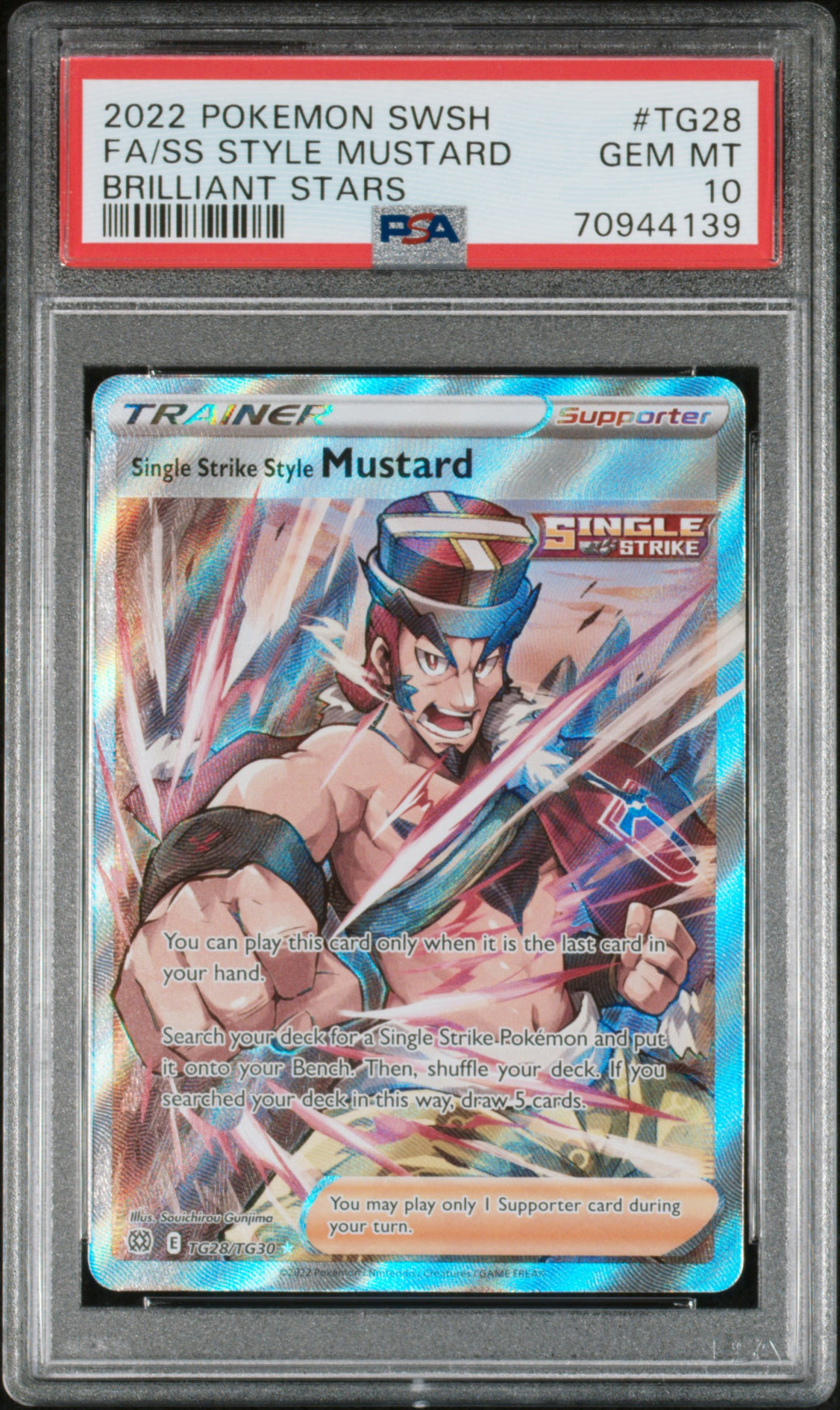 2022 Fa/Ss Style Mustard PSA Pokemon Sword & Shield Brilliant Stars Brilliant St