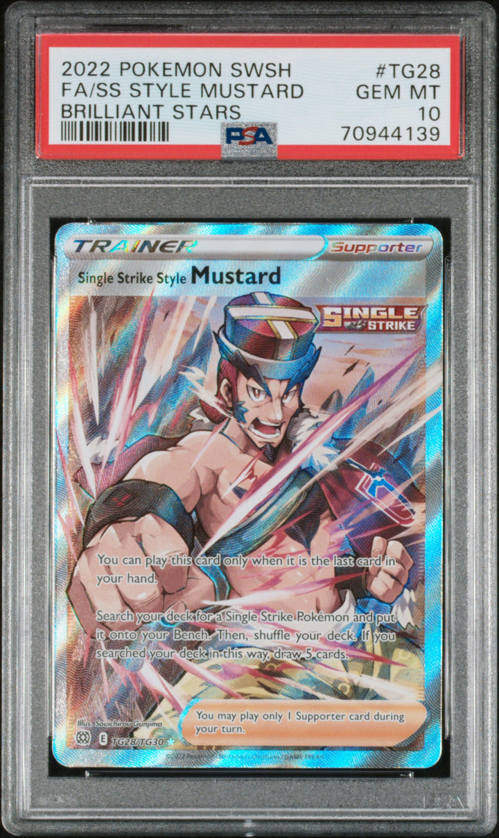 2022 Fa/Ss Style Mustard PSA Pokemon Sword & Shield Brilliant Stars Brilliant St